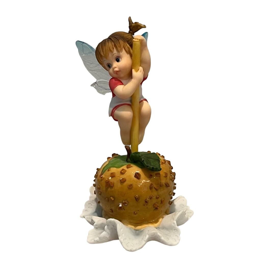 My Little Kitchen Fairies Caramel Apple Fairie Nuts Stick Fairy Girl 6" Figurine